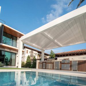 Pergola, Pool Pergola, Awning, Outdoor Shades, Screen shade, shades by mia casa, MARKILUX AWNING